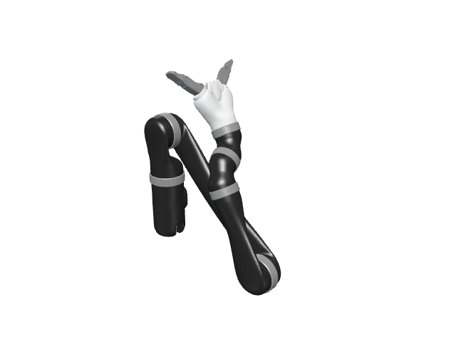 Jaco2 j2n6s200, rendered in the gallery viewer