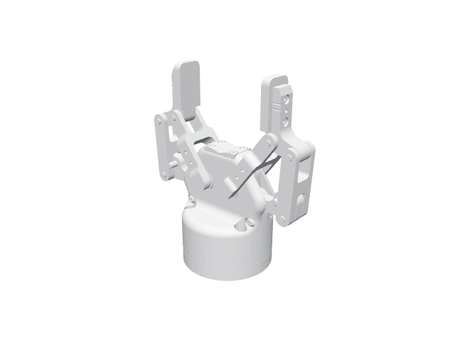 Robotiq 2F-85, rendered in the gallery viewer