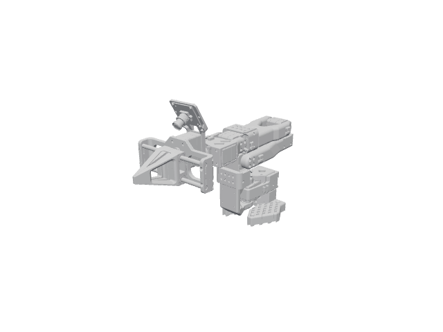 SO-ARM101 Parallel Gripper, rendered in the gallery viewer