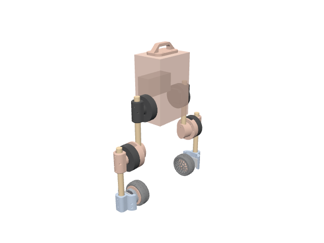 Upkie, rendered in the gallery viewer